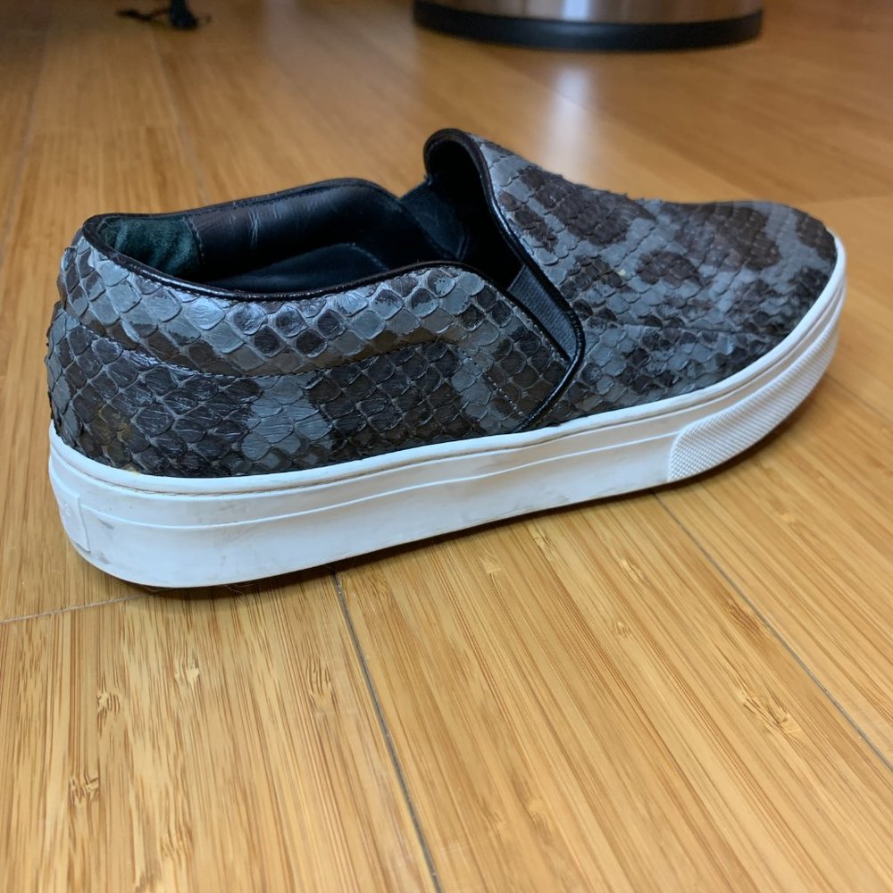 Celine Grey & Black python Slip-On Sneakers - Picture 2 of 11